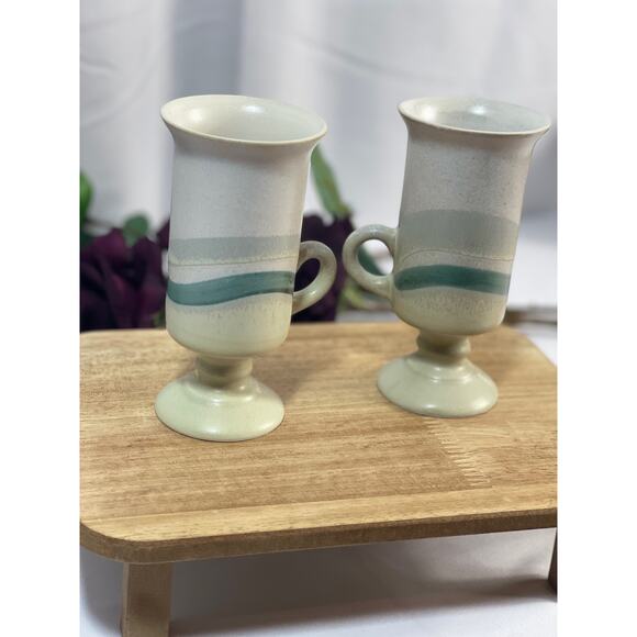 Set of 2 Vintage Otagiri Irish Coffee Mugs | 8 oz, 5.5" Tall Retro Drinkware - Picture 2 of 7